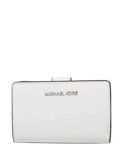 Michael Kors Logo-lettering Wallet In White