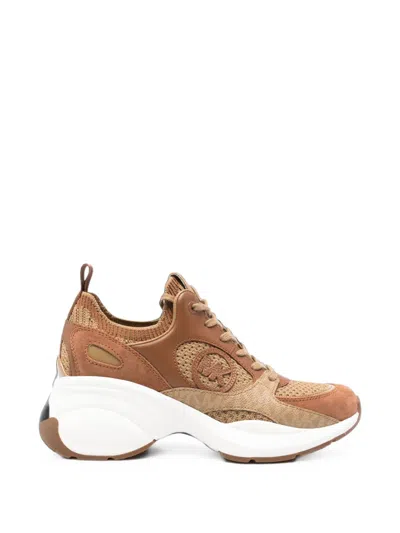 Michael Kors Logo-patch Chunky-sole Sneakers In Multi
