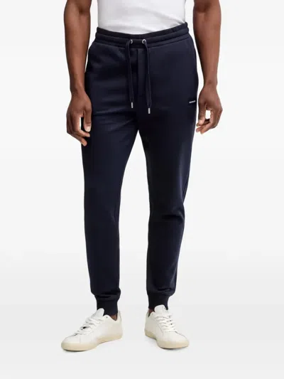 Michael Kors Logo-patch Drawstring Track Pants In Blue