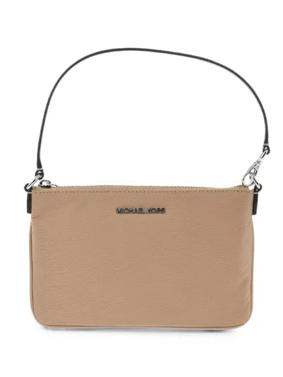 Michael Kors Logo-plaque Top-handle Tote Bag In Neutrals