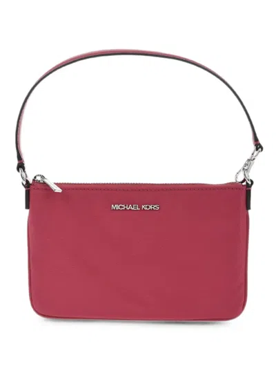 Michael Kors Logo-plaque Top-tote Bag In Red