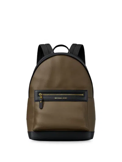 Michael Kors Logo-print Backpack In Brown