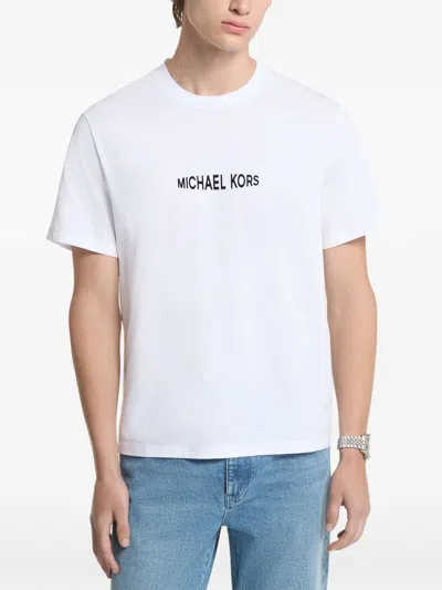 Michael Kors Logo-print Cotton T-shirt In White