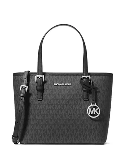 Michael Kors Logo-print Tote Bag In Black
