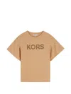 Michael Kors Logo-print T-shirt In Brown