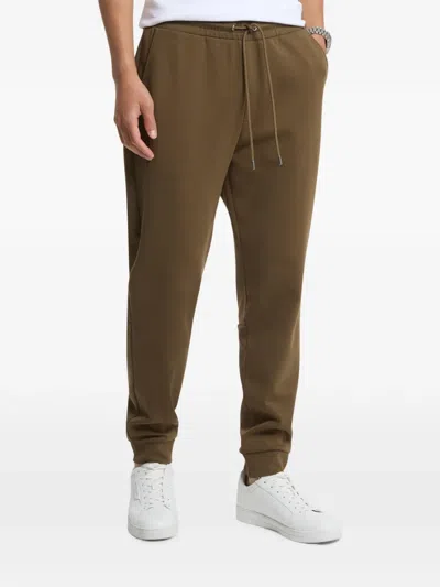 Michael Kors Logo-trim Cotton Blend Joggers In Green