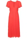 Michael Kors Long Coral Dress In Pink