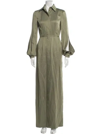 Pre-owned Michael Kors Long Dress In Green