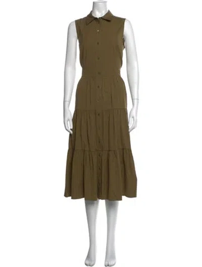 Pre-owned Michael Kors Long Dress In Green