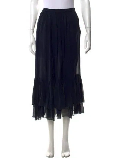 Pre-owned Michael Kors Long Skirt In Black