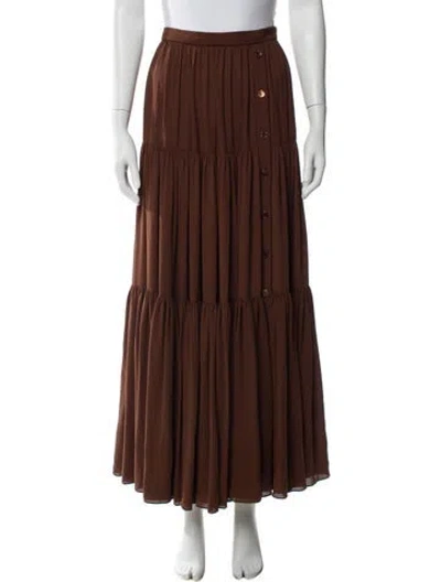Pre-owned Michael Kors Long Skirt In Brown