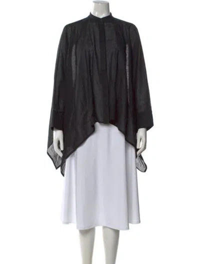 Pre-owned Michael Kors Long Sleeve Blouse In Black