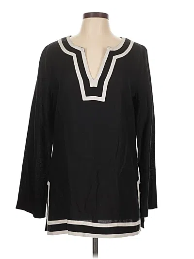 Pre-owned Michael Kors Long Sleeve Blouse In Black