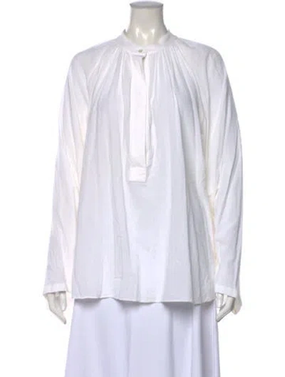 Pre-owned Michael Kors Long Sleeve Blouse In Neutral