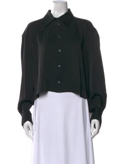 Pre-owned Michael Kors Long Sleeve Blouse W/ Tags In Black