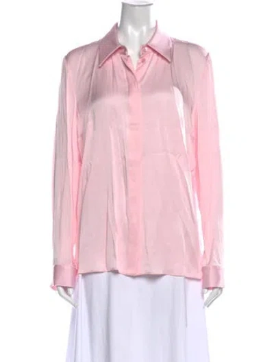 Pre-owned Michael Kors Long Sleeve Blouse W/ Tags In Pink