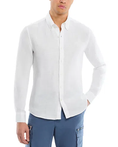 Michael Kors Long Sleeve Button Down Shirt In White