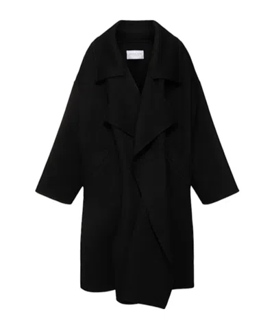Michael Kors Long Sleeve Coat In Black