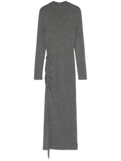 Michael Kors Long Sleeve Dress In Grey