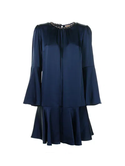 Michael Kors Long Sleeve Midi Dress