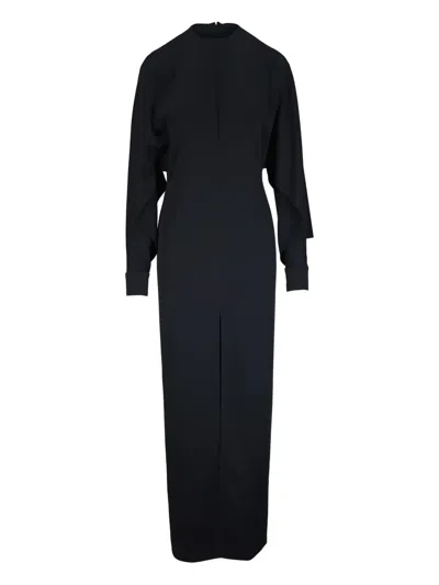 Michael Kors Long-sleeve Midi Dress In Multi