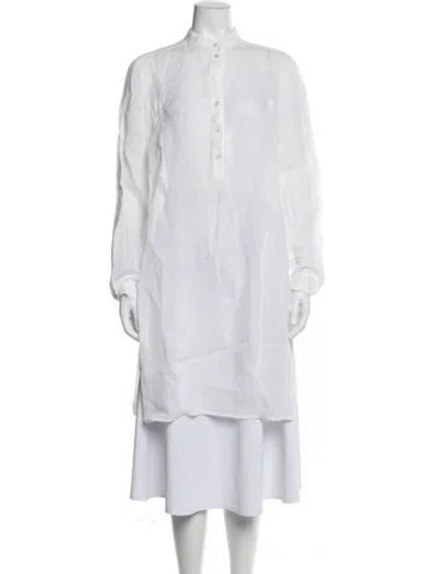 Pre-owned Michael Kors Long Sleeve Tunic In Neutral