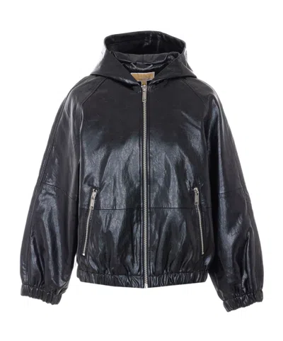 Michael Kors Long-sleeved Casual Jacket In Black