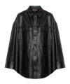 Michael Kors Black Leather Jacket In Black