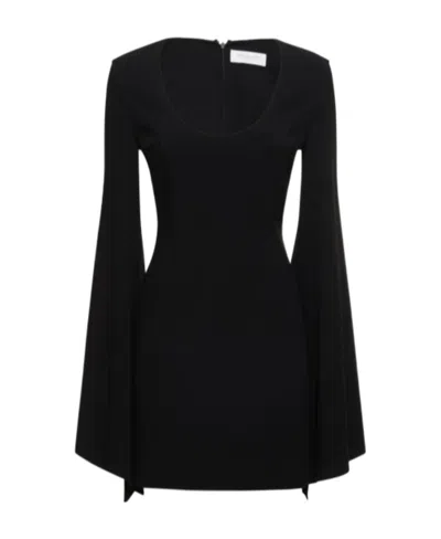 Michael Kors Long-sleeved Mini Dress In Black