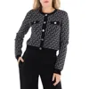 Michael Kors Long Sleeved Monogram Pattern Cardigan In Multi