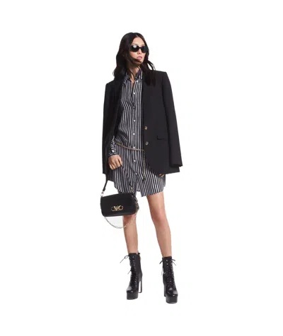 Michael Kors Long-sleeved Suit Coat In Black