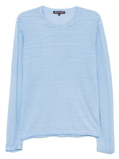 Michael Kors Long-sleeved T-shirt In Blue