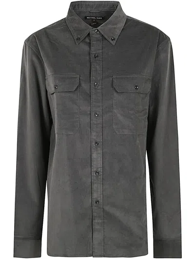 Michael Kors Long Sleeves Classic Bd Micro Cord In Grey