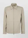 Michael Kors Long Sleeves Linen Cotton Jacket In Green