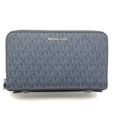 Pre-owned Michael Kors Long Wallet (bi-fold) () In Blue