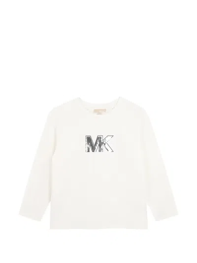 Michael Kors Kids' Long-sleeve T-shirt In White