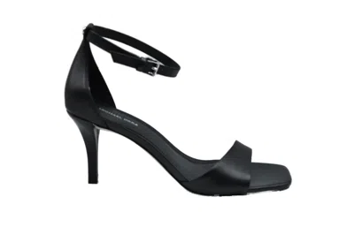 Michael Kors Low Profile Laced Shoes With Ankle Strap In Black