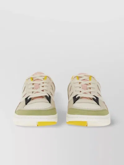 Michael Kors Low-top Leather Sneaker Multi-color Panels