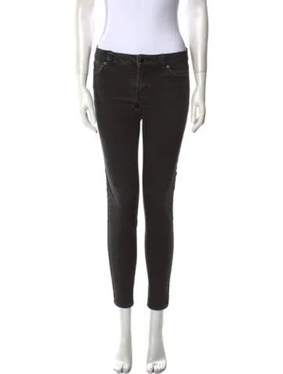 Pre-owned Michael Kors Low-rise Skinny Leg Jeans In Black