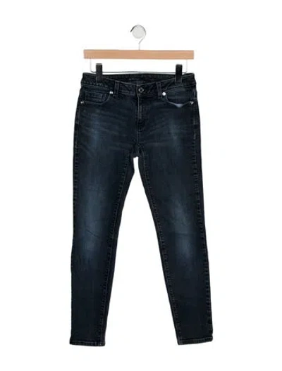 Pre-owned Michael Kors Low-rise Skinny Leg Jeans In Black