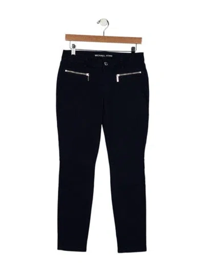 Pre-owned Michael Kors Low-rise Skinny Leg Jeans In Blue