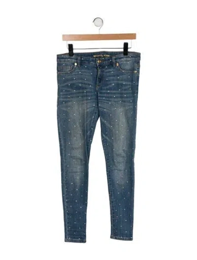 Pre-owned Michael Kors Low-rise Skinny Leg Jeans In Blue