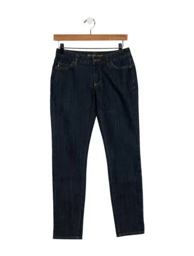 Pre-owned Michael Kors Low-rise Skinny Leg Jeans In Blue