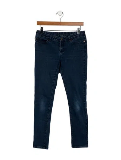 Pre-owned Michael Kors Low-rise Skinny Leg Jeans In Blue