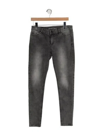 Pre-owned Michael Kors Low-rise Skinny Leg Jeans In Gray