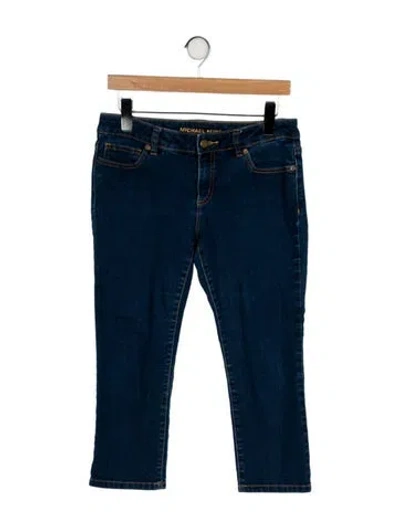 Pre-owned Michael Kors Low-rise Straight Leg Jeans In Blue