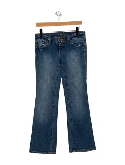 Pre-owned Michael Kors Low-rise Straight Leg Jeans In Blue