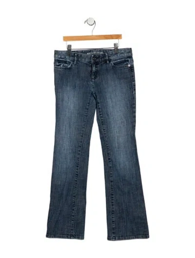 Pre-owned Michael Kors Low-rise Straight Leg Jeans In Blue