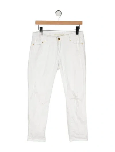 Pre-owned Michael Kors Low-rise Straight Leg Jeans In Multi
