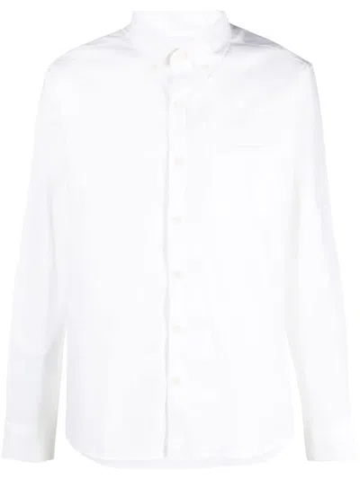Michael Kors Ls Slm Bd Oxford Str Clothing In White